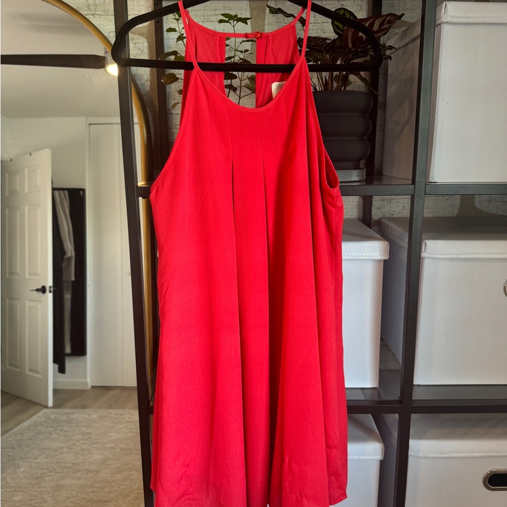 Red Sleeveless Dress
